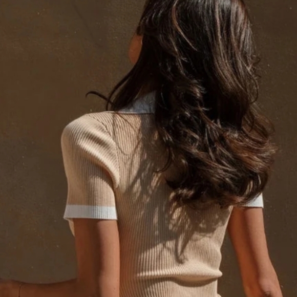 Knit button down polo dress - Picture 2 of 12